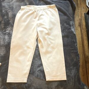 Azzedine Alaia White Capri Pants